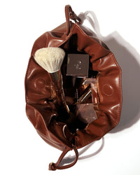 The Elevated Beauty Bag In Brown