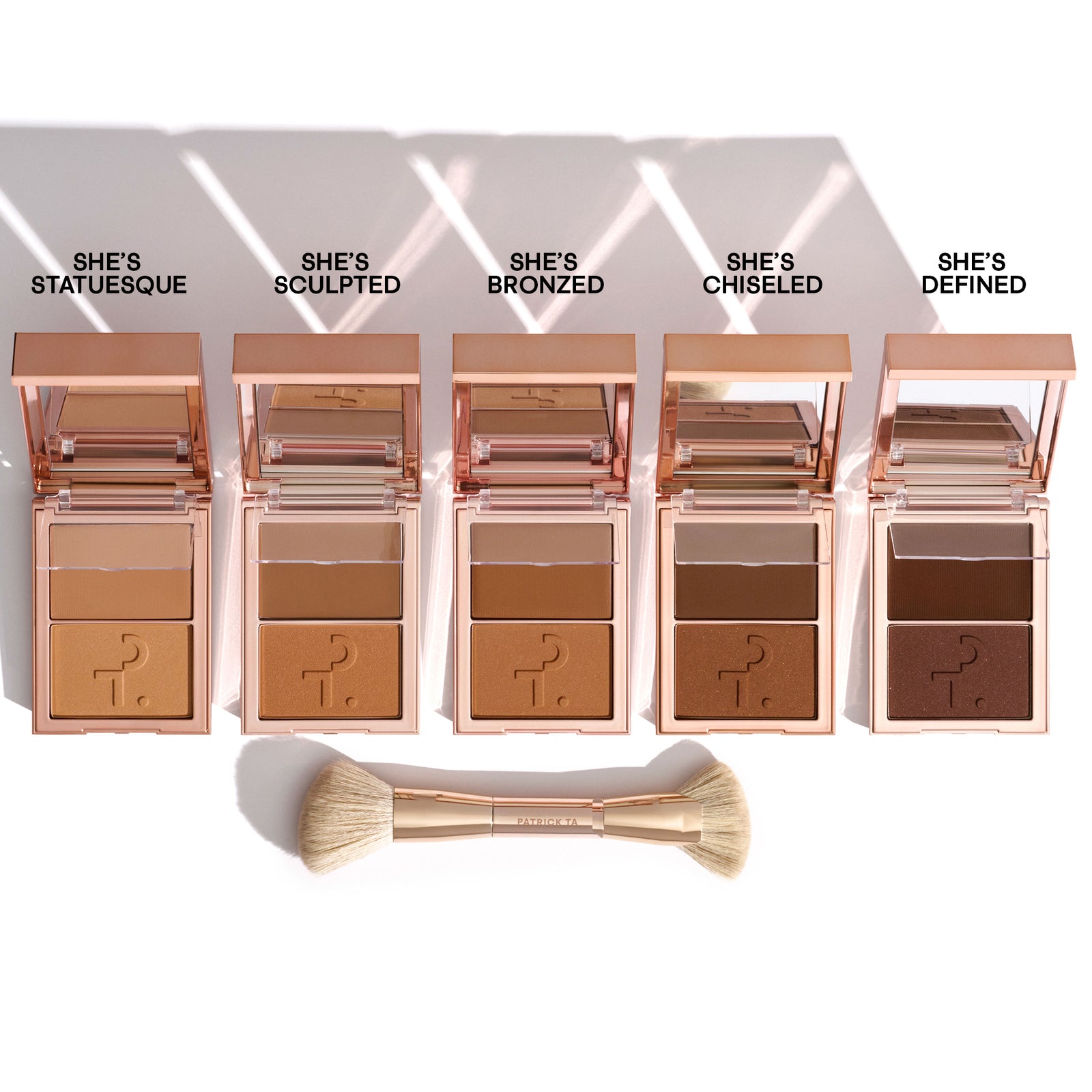 Patrick Ta Major Sculpt Contour Duo & DualEnded Brush Set Bronzer