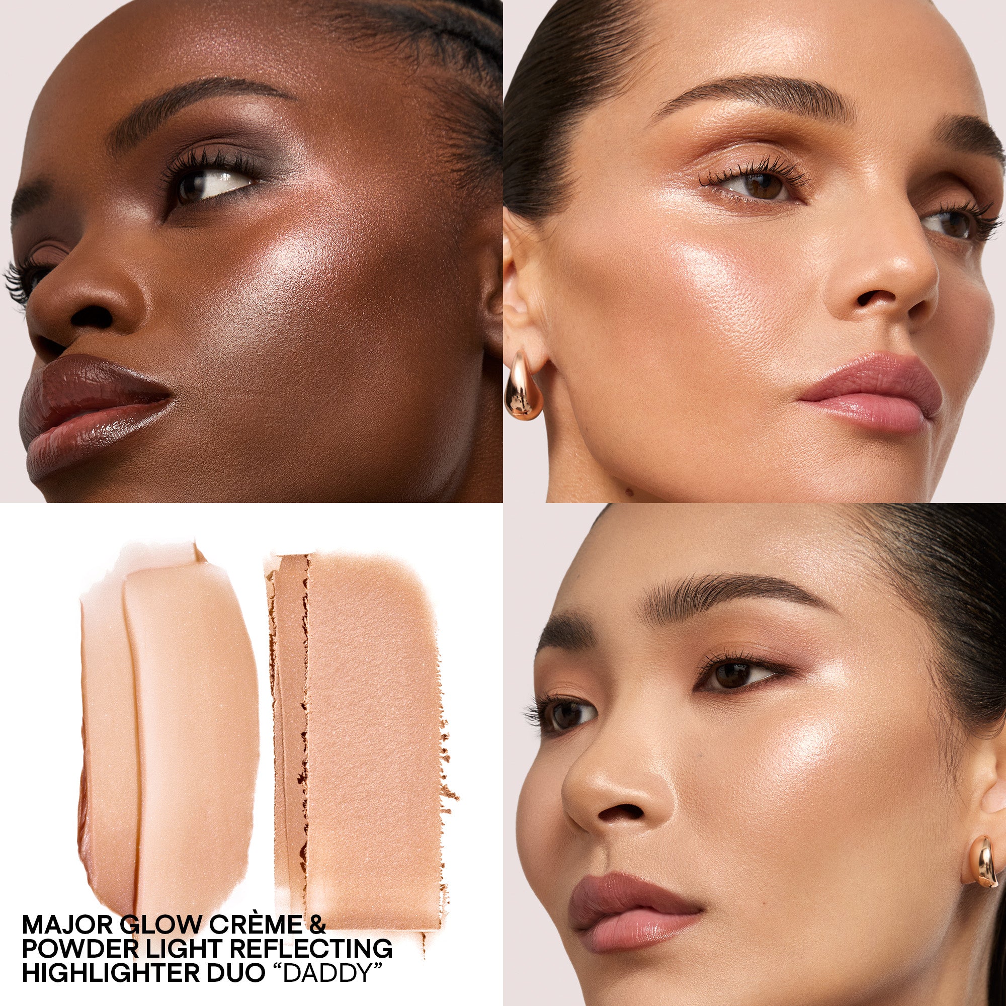 Major Glow Crème & Powder Light Reflecting Translucent Highlighter Duo (Daddy)