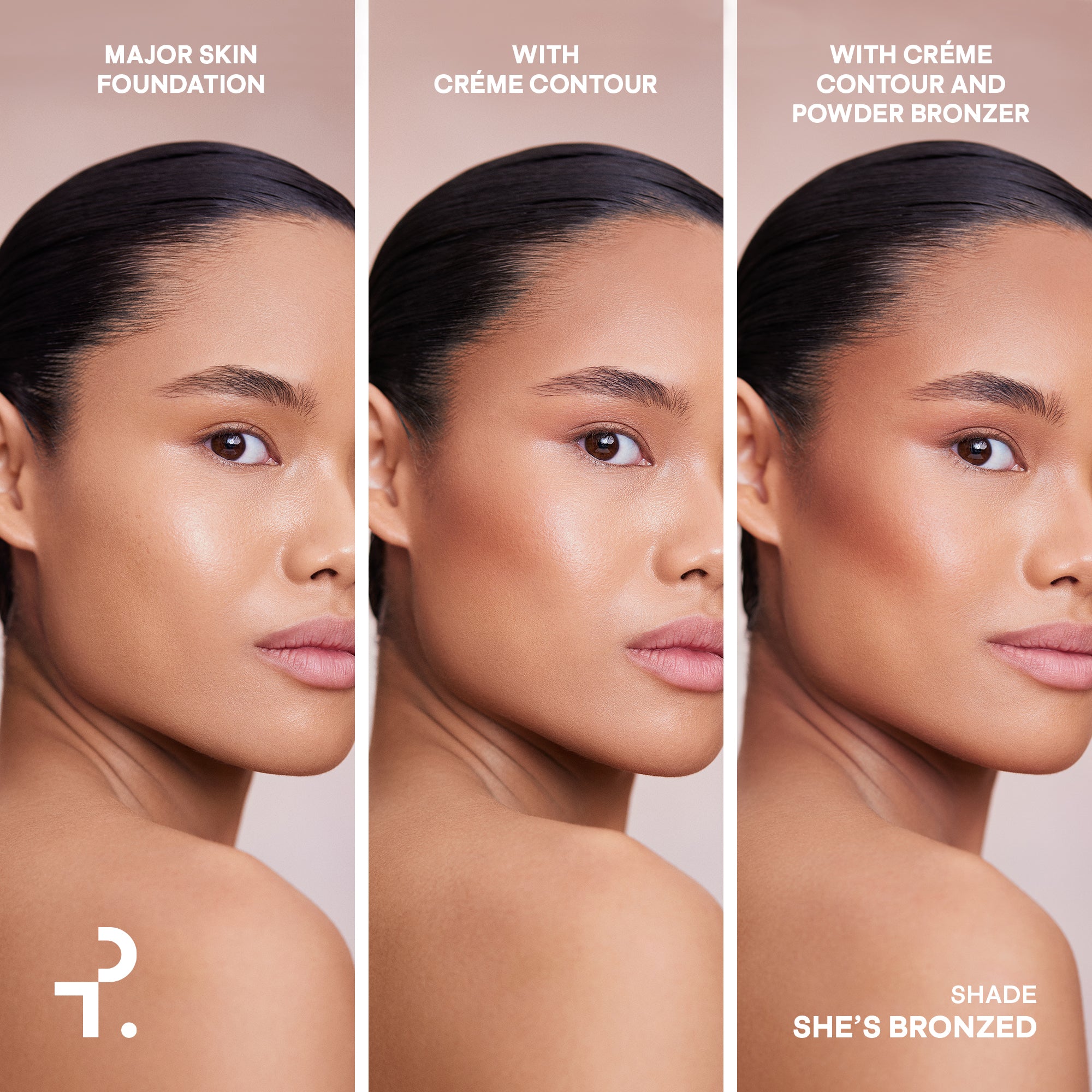 #color_she's bronzed (medium with warm undertone)